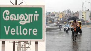 வேலூரை மொத்தமாக நனைத்த கோடை மழை.. மதியம் வரைக்கும் 104 டிகிரி வெயில்.. மாலையில் கனமழை!