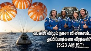 உலகமே எதிர்பார்க்கும் 5:23 மணி.. கடலில் விழும் நாசா விண்கலம்; 14 நிமிடத்தில் தப்பிப்பார்களா வீரர்கள்