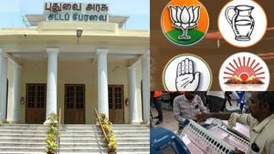 புதுவையில் மீண்டும் ரங்கசாமி ஆட்சி.. மண்ணை கவ்விய இந்தியா கூட்டணி! விஜய் கட்சி 3 இடத்தில் வெற்றி