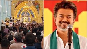 வேளாங்கண்ணி தேவாலயத்தில்.. விஜய் ரசிகர்கள் செய்த செயல்! கொந்தளித்த அருட்தந்தை!