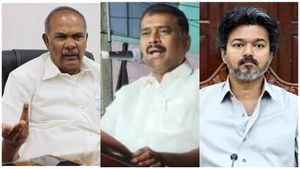 சிஎம் சார்.. எங்கள் கை பூ பறிக்கவா செய்யும்.. விளாத்திகுளம் எம்எல்ஏ கைதுக்கு எதிராக அப்பாவு ஆவேசம்
