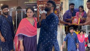 திருவண்ணாமலை அண்ணாமலையார் கோயிலுக்கு வந்த பிரபலம்! அவரை மாதிரியே இருக்காரு! ஆனா 