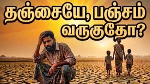 நெல்லாடிய நிலமெங்கே.. பாளம் பாளமாய் வெடித்த வயல்வெளிகள்! குடிக்கக் கூட தண்ணி இல்ல.. கருகும் டெல்டா! 