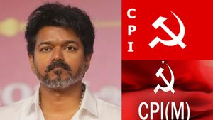 கம்யூனிஸ்ட்டுக்கும் கம்யூனிஸ்ட்டுக்கும் சண்டை! தோழர்களுக்குள் வெடித்த மோதல்! விஜய்க்கு தான் சிக்கலே! 