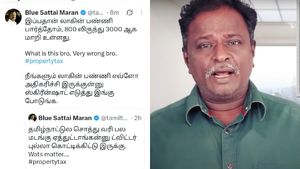 எனக்கு 800 ரூபாயாக இருந்த சொத்து வரி இப்போ எவ்வளவு தெரியுமா? ப்ளூ சட்டை மாறன் பதிவு! சென்னைவாசிகள் குமுறல் 