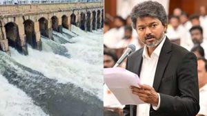 மேட்டூரில் நடந்த மேஜிக்! தடையை உடைத்து தமிழகத்தில் பாய்ந்த காவிரி.. அணையை திறக்கிறார் விஜய்!