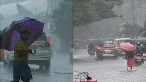 அண்ணா சாலை முழுவதும் நனையுது! சென்னையில் அடி வெளுக்கும் கனமழை!
