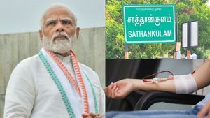 மோடிக்காக சாத்தான்குளத்தில் ரத்தம் கொடுத்த 76 பேர்