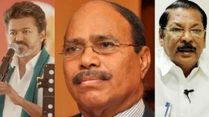 மாட்டிக்கிட்டாங்களே.. ஜெம் கிரானைட்ஸ் வீரமணியிடம் நிதி வாங்கிய தவெக.. பாயிண்டை பிடித்த திமுக! 