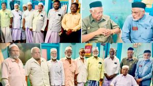 முதல் தலைமுறையாக அமீரகம் பயணித்த வி.களத்தூர் மூத்தோருடன், துபாய் ஈமான் சங்க அமைப்பாளர் சந்திப்பு!