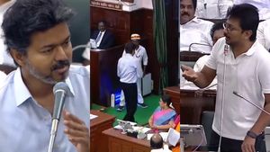 பேரவைத் தலைவரே! எங்களை ஓட கூடாதுனு சொல்லிட்டு! இப்ப முதல்வரே ஓடுறாரே! விஜய்யை கிண்டல் செய்த உதயநிதி