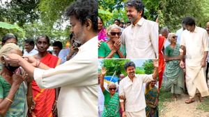பாட்டி கரெக்ட்டா விஜய் ஃபிரேமுக்குள் எப்படி வந்தாங்க?.. 