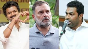 விஜயையும் ராகுலையும் பிரிக்க முடியாது! அடுத்த 50 வருஷத்துக்கு நம்மதான்! அமைச்சர் ஆதவ் அர்ஜுனா உறுதி! 