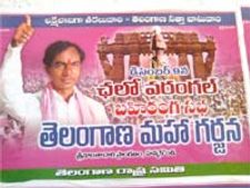 తెలంగాణ మహాగర్జనకు పోటెత్తిన జనం, వరంగల్ గులాబీమయం