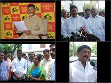 చేతులెత్తిన బాబు, పరిటాల సునిత ఆనందం (పిక్చర్స్)