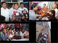 మనుషులేనా: కెసిఆర్‌పై జగన్ విసుర్లు (పిక్చర్స్)