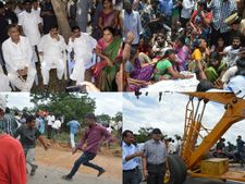 కన్నీరే మిగిలింది, జగన్ కంటతడి, ఉద్రిక్తం(పిక్చర్స్)