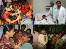 రైలు ప్రమాదంపై చిన్నారులు, కవిత ఓదార్పు (పిక్చర్స్)