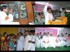 ఘనస్వాగతం: నిజామాబాద్‌కు కెసిఆర్ వరాలు(పిక్చర్స్)