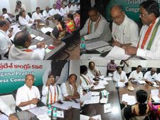 డిగ్గీ ముందే.. కుర్చీ విసిరేసి వెళ్లిన విహెచ్ (పిక్చర్స్)
