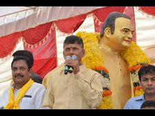 చంద్రబాబు బిజీ, చెట్టుకు నీరు పోసి ఇలా..(పిక్చర్స్)