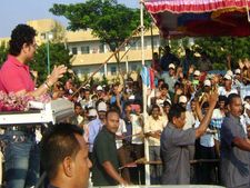 సచిన్: కృష్ణపట్నం పోర్టుకు ఫిదా, పిల్లలతో కరచాలనం