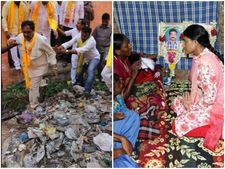 వరంగల్లో షర్మిల, చెత్తను దాటలేక హైదరాబాదులో టిడిపి (పిక్చర్స్)