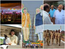 మోడీకి గుర్తు చేసిన బాబు! జగన్‌పైనా: ఆ మట్టితో ట్విన్ టవర్స్ (పిక్చర్స్)