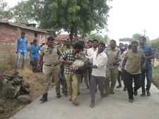 7 గంటల పాటు హడల్: చిరుత పులిని వల వేసి పట్టారు (పిక్చర్స్)