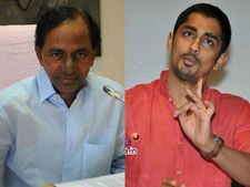 సాయం చేస్తాం: చెన్నై వరదపై కెసిఆర్ ఆందోళన, 'రియల్ హీరో' నటుడు సిద్ధార్థ 