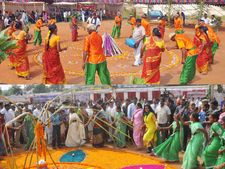 విశాఖ ఏయూలో సంక్రాంతి సంబరం: మంత్రికి దండం పెట్టిన గంగిరెద్దు(ఫోటోలు)