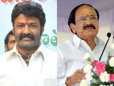 వెంకయ్యతో బాలకృష్ణ భేటీ: ఉత్సవాలకు ఆహ్వానం, నియోజకవర్గ సమస్యలపై చర్చ