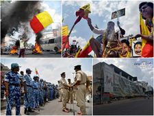 బెంగళూరులో కర్ఫ్యూ: ఆందోళనలు హింసాత్మకం, బయటకు రావొద్దు 