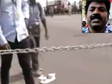 సినిమా కాదు రియల్: చెన్నైలో ఫ్లైఓవర్ ను గొలుసులతో కట్టేసిన యూత్  ! 