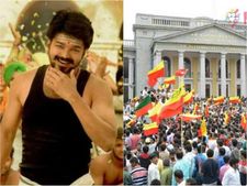 కన్నడిగుల మీద తమిళ హీరో విజయ్ ఫ్యాన్స్ దాడి, మా హీరో కటౌట్ చూస్తావా అంటూ ఫైర్ ! 