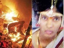పెళ్లైన నాటి నుంచే గొడవలు: భార్యను సజీవ దహనం చేశాడు