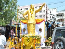 అమరావతిలో 108 అడుగుల ఎన్టీఆర్ విగ్రహం.. నాలుగు ఆకృతులను పరిశీలించిన చంద్రబాబు