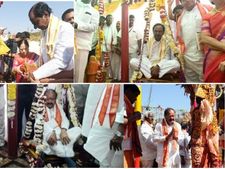 అద్భుతం, అందుకే వచ్చా: మేడారంలో వెంకయ్య, కేసీఆర్(పిక్చర్స్)