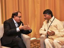 విజయవాడ:సింగపూర్ మంత్రి ఈశ్వరన్ పర్యటన...ఎపి-సింగపూర్ ఉమ్మడి సమావేశం