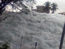 ఇది స్విట్జర్లాండ్‌లో మంచు కాదు... బెంగళూరులో బెల్లందూర్ సరస్సు