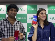 ఒప్పో F9 ఫస్ట్ సేల్ కార్యక్రమాన్ని బెంగళూరులో ప్రారంభించిన నటి కాజల్