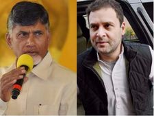 కీలక పరిణామం: రాహుల్‌తో భేటీకి ముందు విమానాశ్రయంలో ఆజాద్‌తో చంద్రబాబు భేటీ