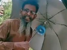 ఐడియా : సమ్మర్ కూల్.. సోలార్ ఫ్యాన్.. గొడుగు కింద హాయిగా (వీడియో)