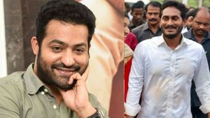 సీఎం జగన్ స్థానంలో జూనియర్ ఎన్టీఆర్! పసుపు రంగు పడింది!! కేసులు కూడా..