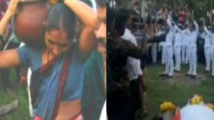 భార్య బాధ్యత: తండ్రి లేవలేని స్థితిలో.. కుమారులు పిల్లలు... భర్త చితికి నిప్పుపెట్టిన ఇల్లాలు...