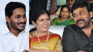సీఎం జగన్ నివాసానికి చిరు దంపతులు: లంచ్ మీటింగ్ లో భారతి..సురేఖ సైతం..!