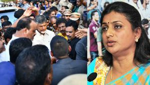 వైజాగ్ ఘటనలో వారుంటే రాజీనామా చేస్తా: చంద్రబాబుకు రోజా సవాల్