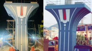 Tirupati: శ్రీవారి నామాలతో గరుడ వారధి ఫ్లైఓవర్ తొలి పిల్లర్: శరవేగంగా నిర్మాణ పనులు..!