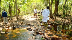  నాడు ట్రాక్టర్లతో హల్‌చల్: ఈ సారి అడవి బాట పట్టిన వైసీపీ ఎమ్మెల్యే: 