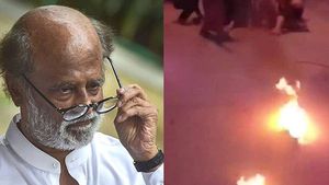 తట్టుకోలేకపోతున్నారు.. రజనీ ఇంటి ముందు అభిమాని ఆత్మహత్యాయత్నం... తలైవా రాజకీయాల్లోకి రావాలని..